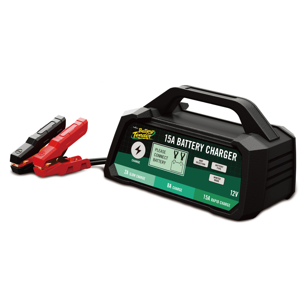 Battery Tender - 12 Volt Battery Charger, 15 Amp / 8 Amp / 2 Amp Selectable Charger